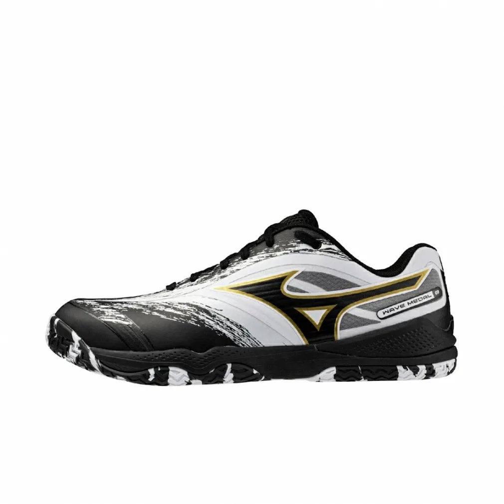 Унисекс кроссовки для настольного тенниса «Wave Medal 8» от Mizuno, Black X White