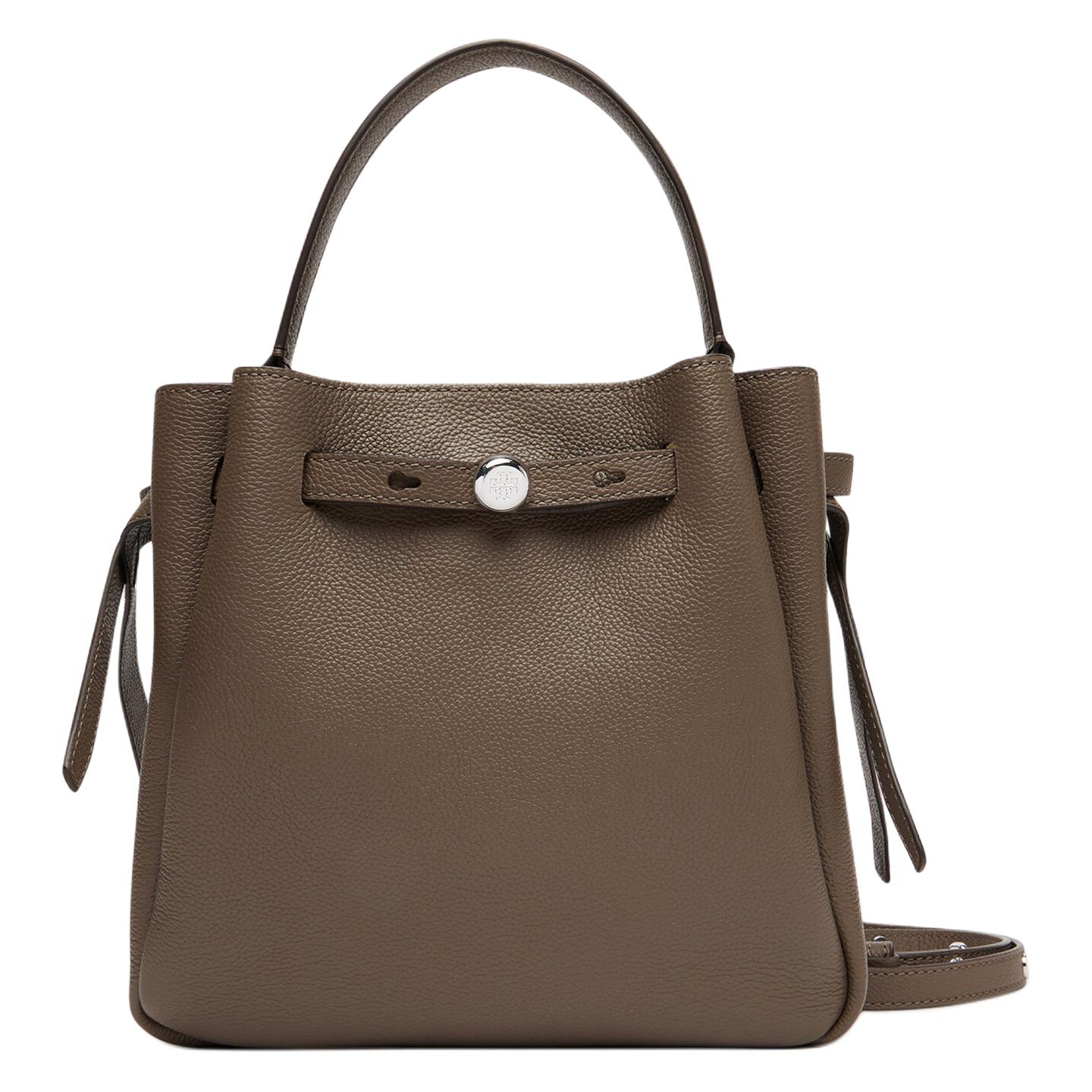 

TORY BURCH Сумка роми из коровьей кожи ведро через плечо кроссбоди женская сумка гриб серый