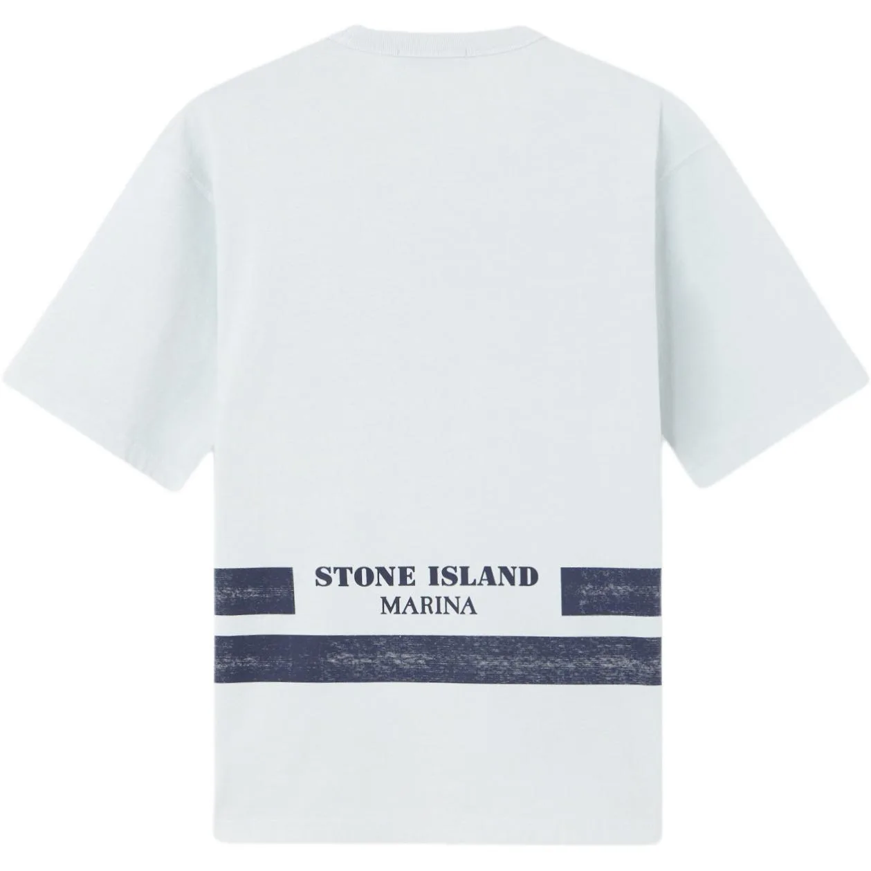 Футболка из органического хлопка в полоску STONE ISLAND, светло-синий — фото 2