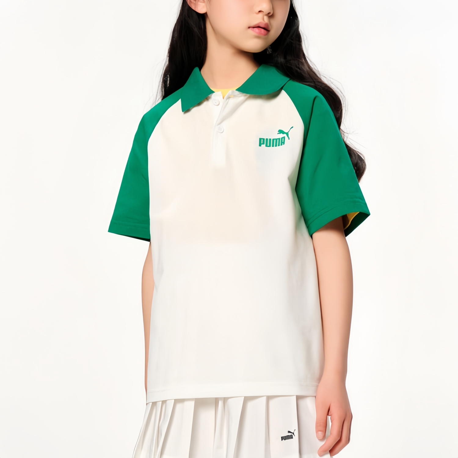 PUMA Футболка Sportstyle Collection Forever, M, Green 40501, детская — фото 3