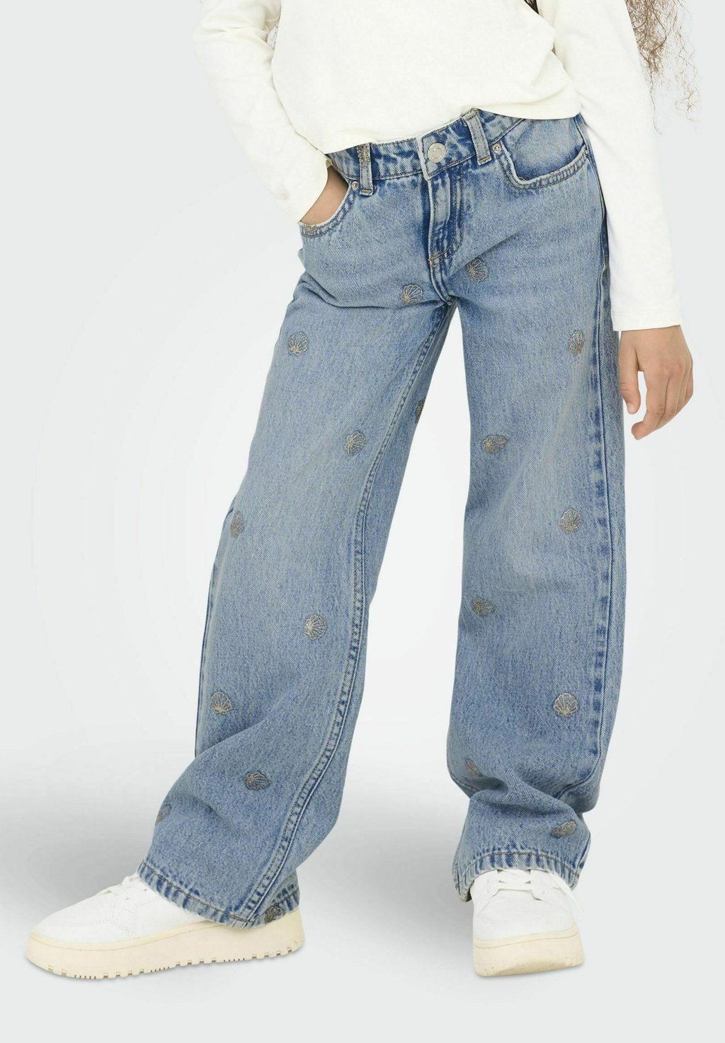 Мешковатые джинсы MIT WEITEM KOGJUICY SCHNITT ONLY GIRLS, цвет Light Blue Denim — фото 2