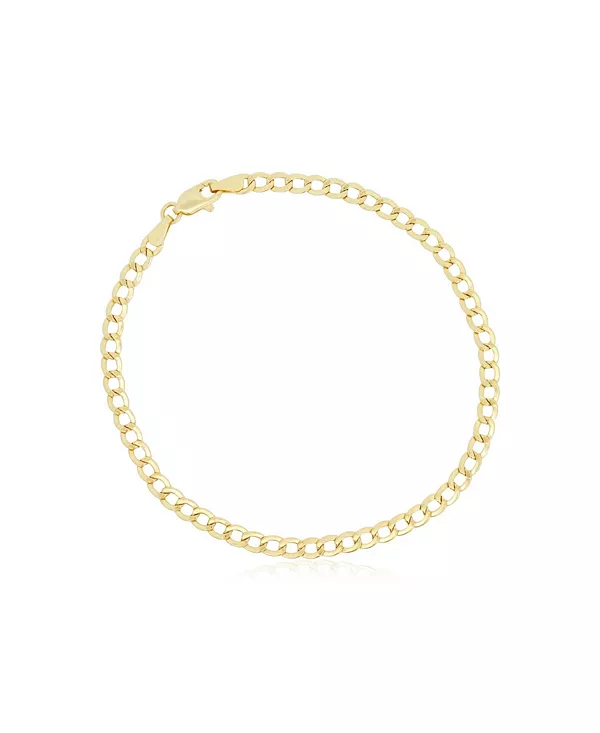 

Браслет-Цепочка панцирного плетения 3,5 миллиметра 8 дюймов The Lovery, gold