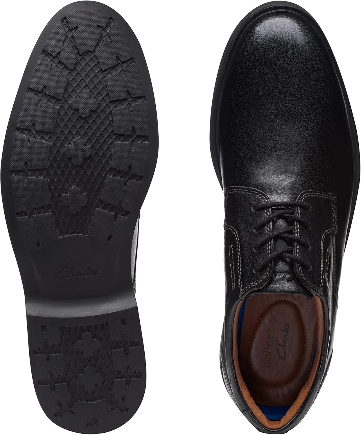 Оксфорды Clarks, Black Leather — фото 4