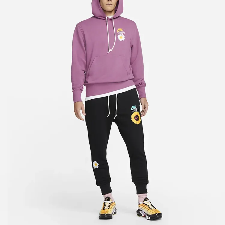 Nike Толстовка мужская с капюшоном, фиолетовая — фото 4