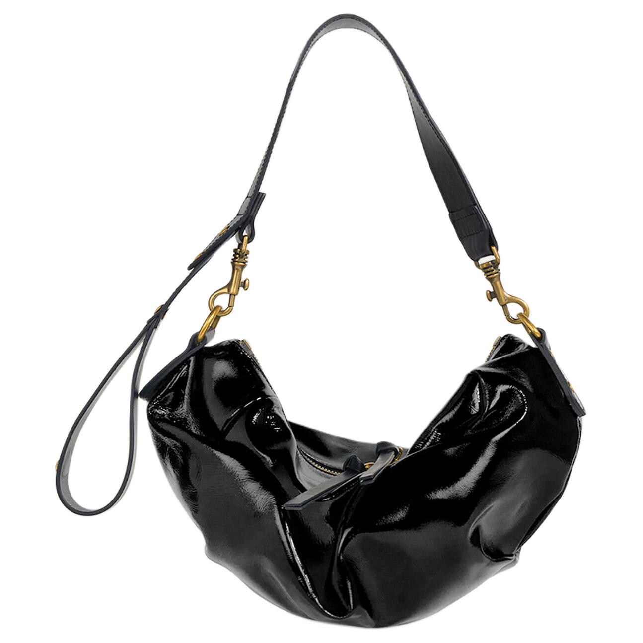 

Vivienne Westwood Кожаная сумка, Shoulder Bag Trumpets Women's Black