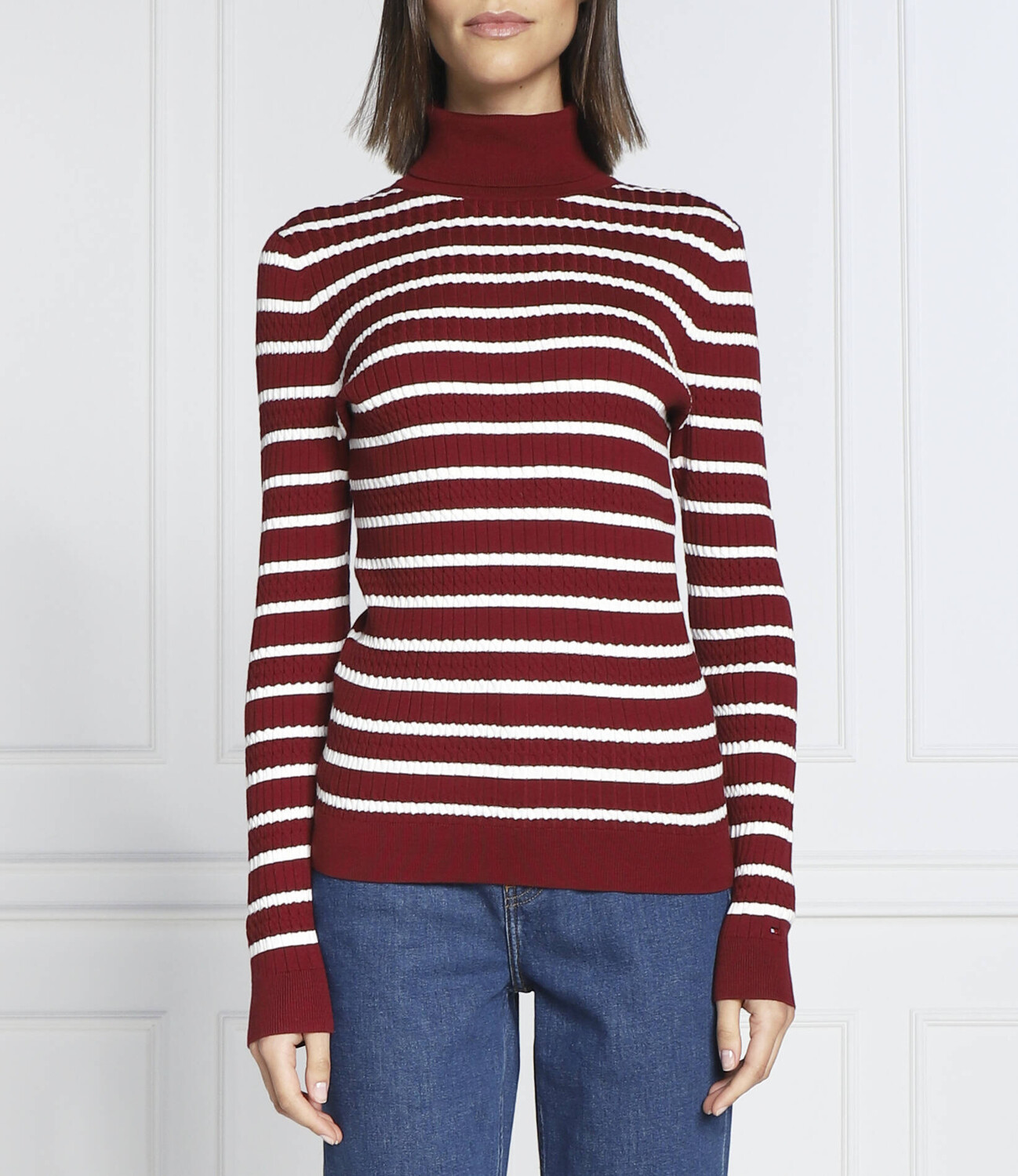

Свитер Tommy Hilfiger slim fit, бордо