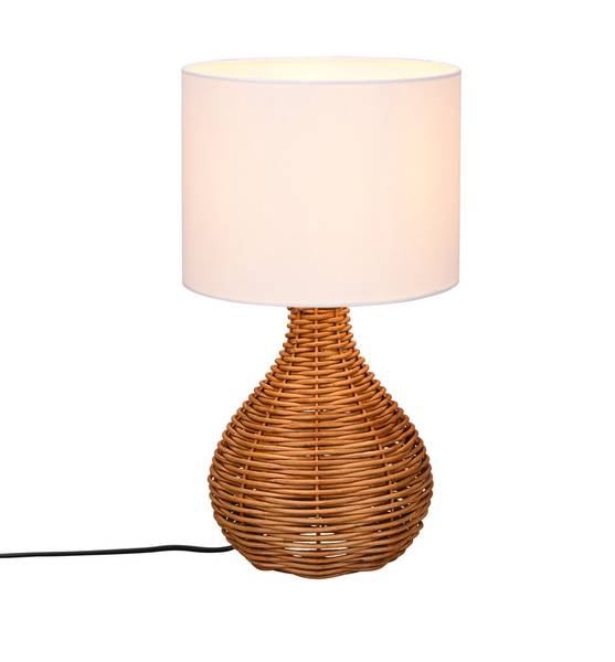 

Настольная лампа MeineWunschleuchte Nachttischlampe Stoff Weiß цвет beige/weiß