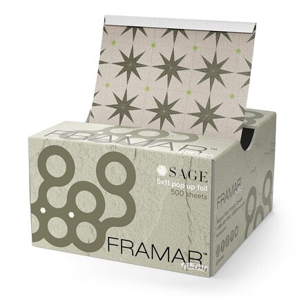 

Sage Pop Up Hair Foil Алюминиевая фольга Листы для мелирования 500 Листов Framar