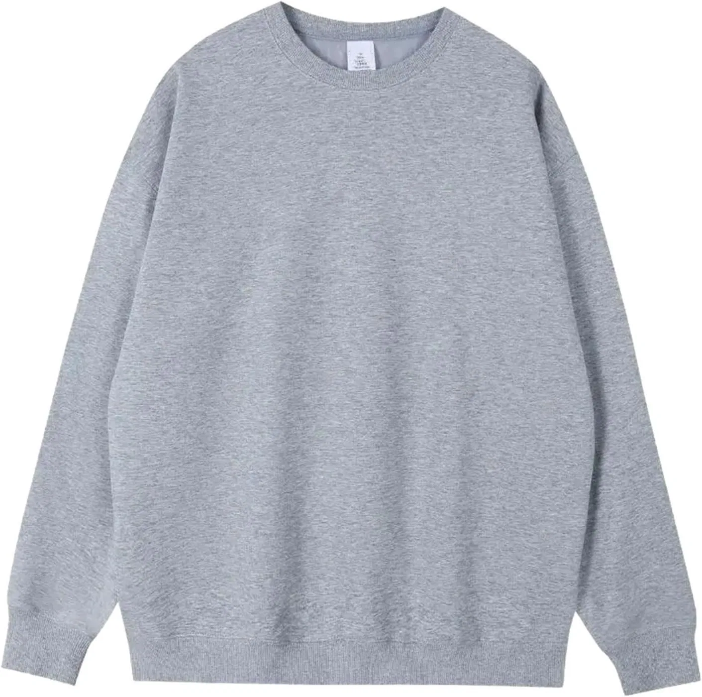 Худи мужское утеплённое хлопковое повседневное, Light Grey