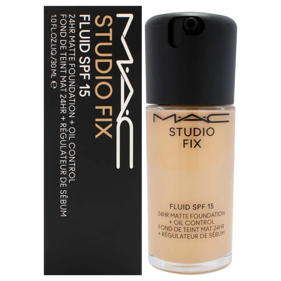 Mac Ladies Studio Fix Fluid SPF 15 24-часовой матирующий тональный крем 30 мл C4 Светлый нейтрально-золотистый с персиковым подтоном Макияж 773602643301, нейтральный