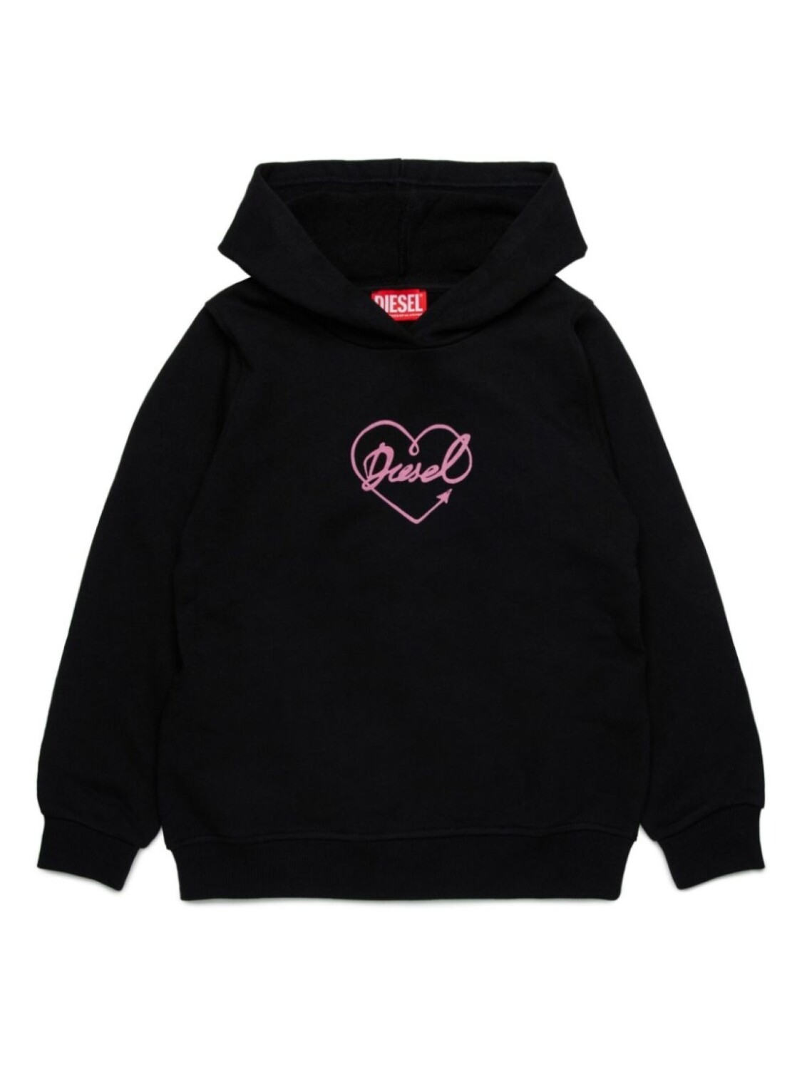 

Детская хлопковая толстовка с логотипом Diesel Kids, черный
