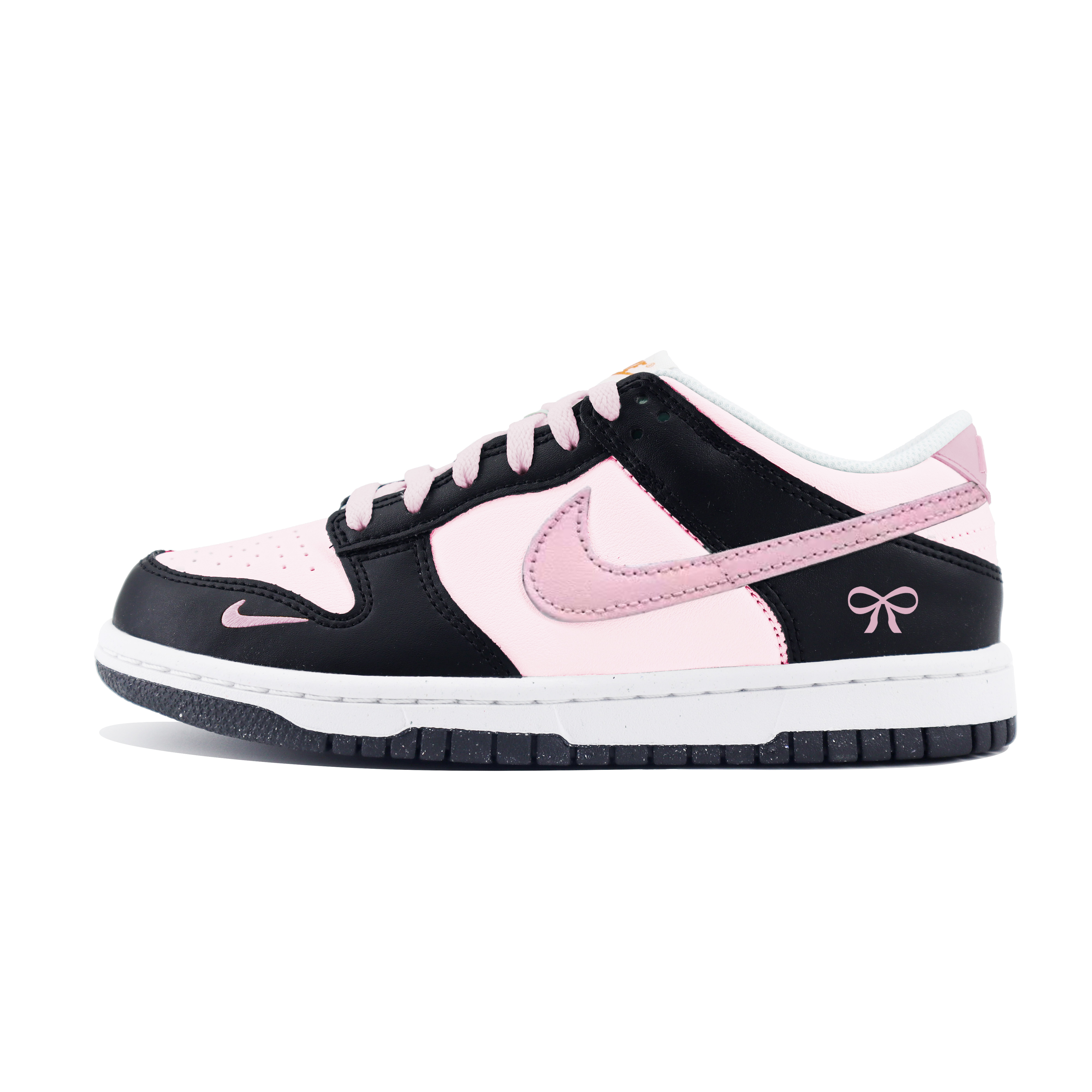 

Детские кроссовки для скейтбординга Dunk Anti Slip, износостойкие, низкие, для подростков Nike, черный/розовый