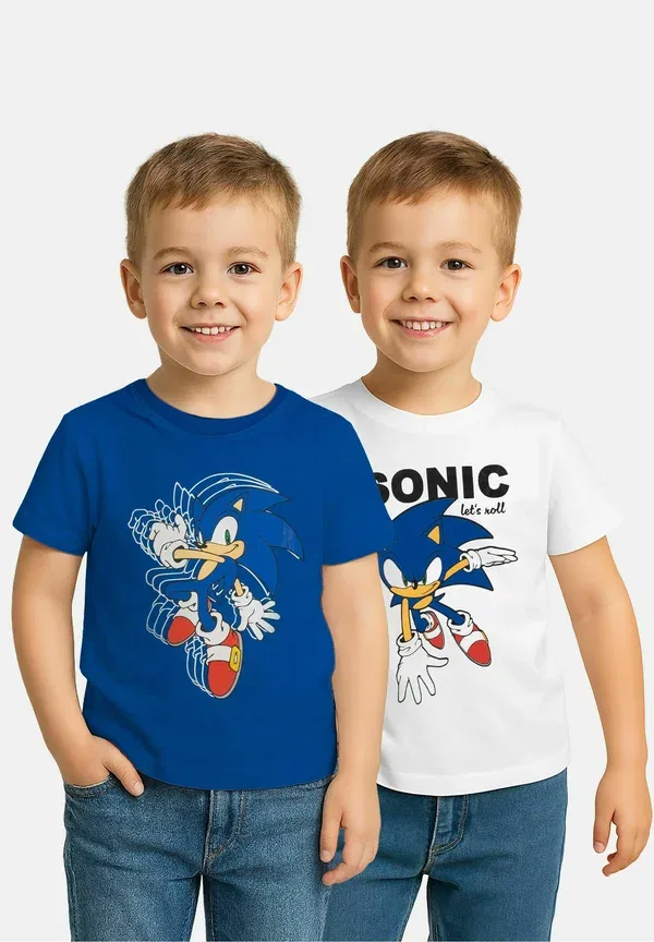 Футболка с коротким рукавом 2Er pack sonic the hedgehog kurzärmlig print t-shirt United Labels, разноцветный
