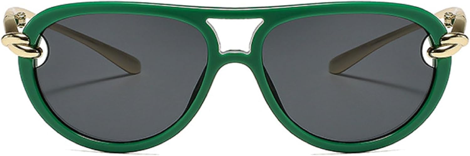 

Роскошные золотые солнцезащитные очки-пилот для женщин, модные солнцезащитные очки с двойной перемычкой и металлической оправой, защита от УФ-излучения UV400 mincl, C2