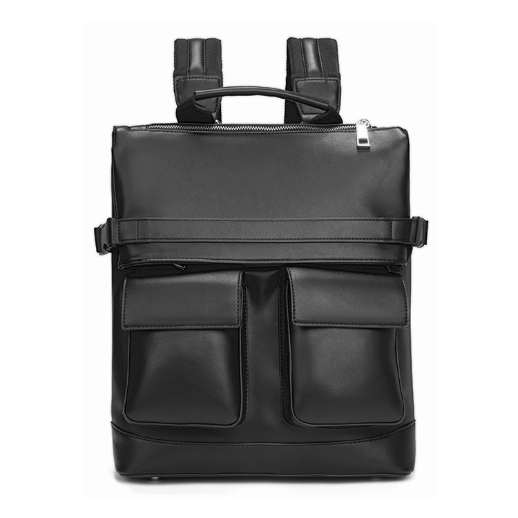 

KONADCT Большой унисекс рюкзак из микрофибровой кожи черный, Black