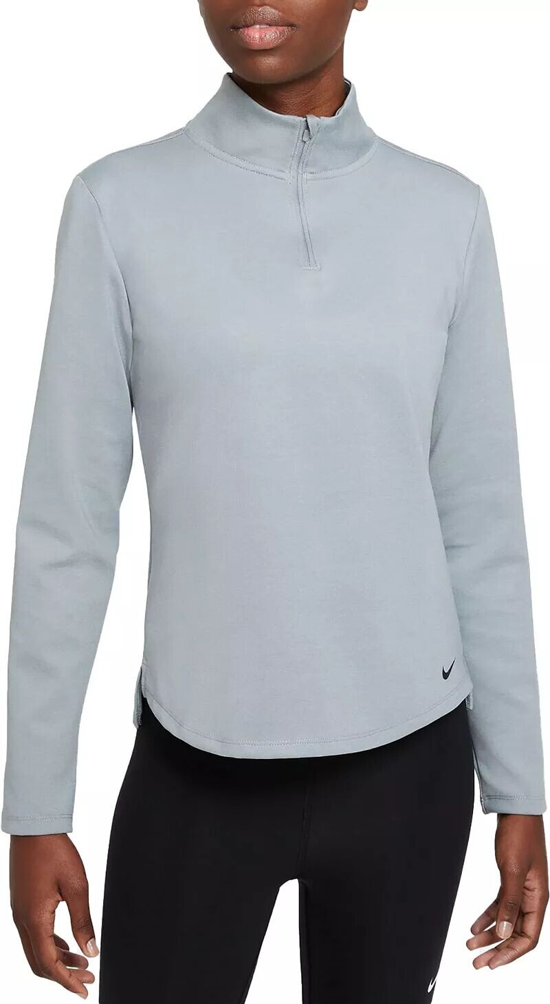

Женская футболка с длинным рукавом и молнией 1/2 Nike One Therma-FIT