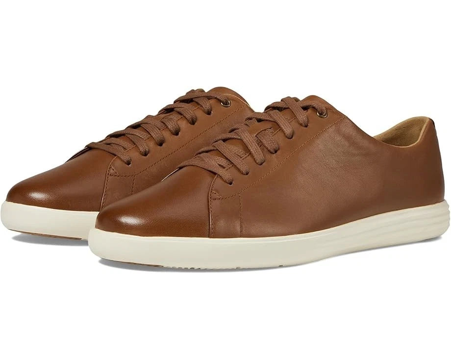

Мужские кроссовки Cole Haan Grand Crosscourt II из коричневой кожи с полированной поверхностью, модель ZOGG2062