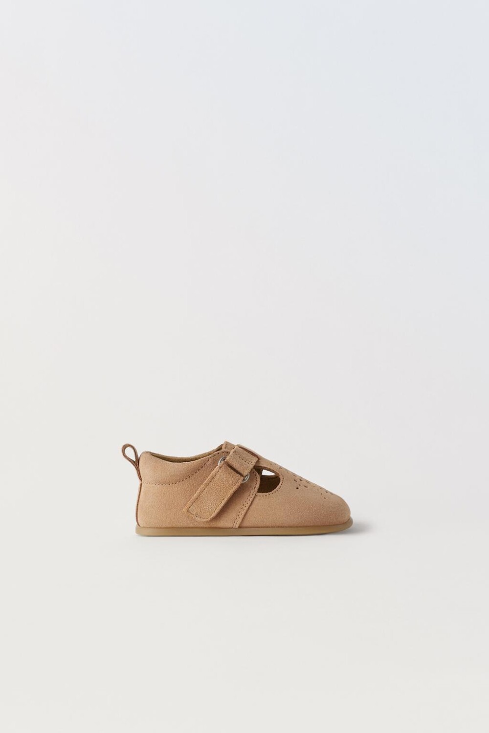 

Кожаные ботинки ZARA, песочно-коричневый