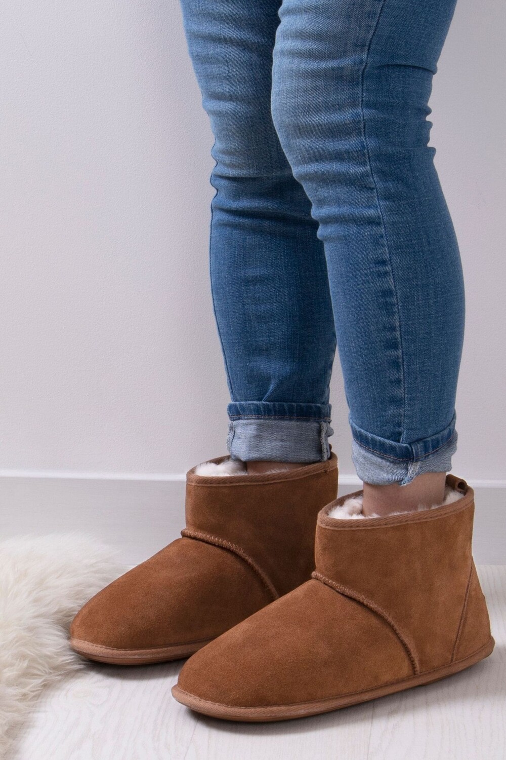 

Мужские тапочки-честеры Just Sheepskin, коричневый