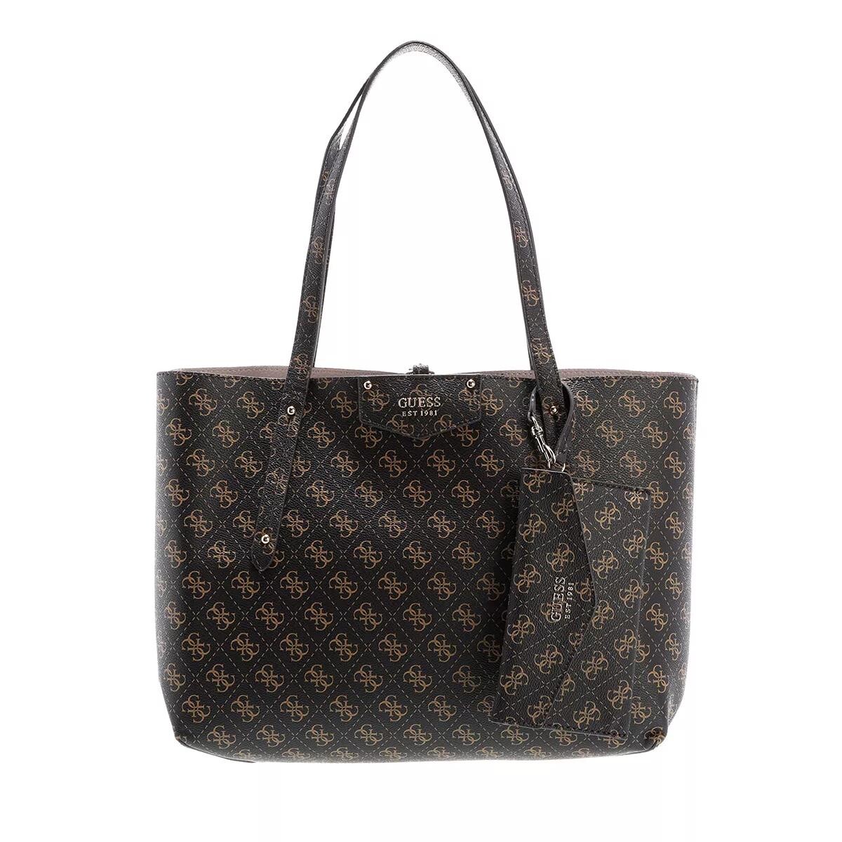 

Сумка тоут eco brenton с логотипом Guess, коричневый