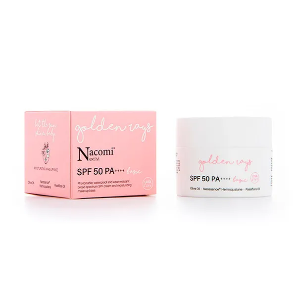 

Увлажняющий крем для лица Crema Golden Rays Basic Día Spf50 Nacomi, 50 ml