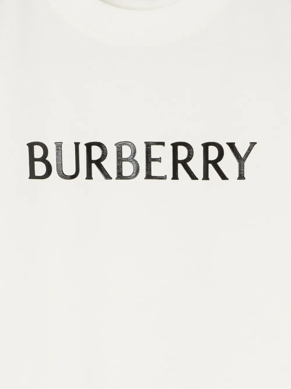 Футболка Burberry Хлопковая с логотипом, стандартный крой, цвет слоновой кости — фото 2