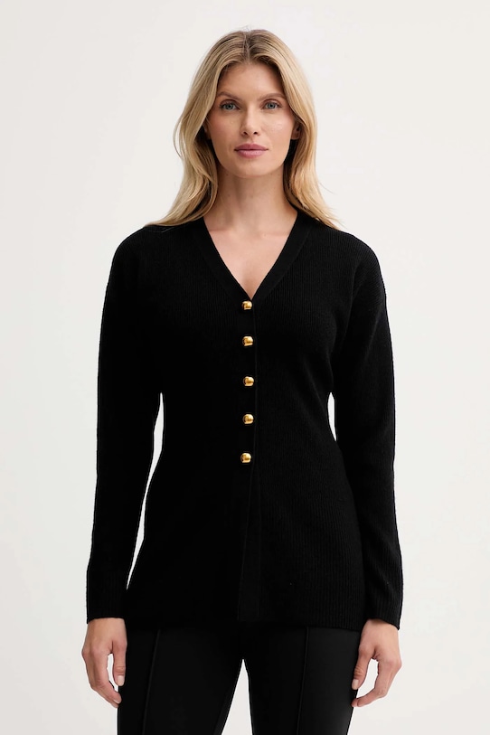 

Кардиган из смесовой шерсти Isabelle Blanche, черный