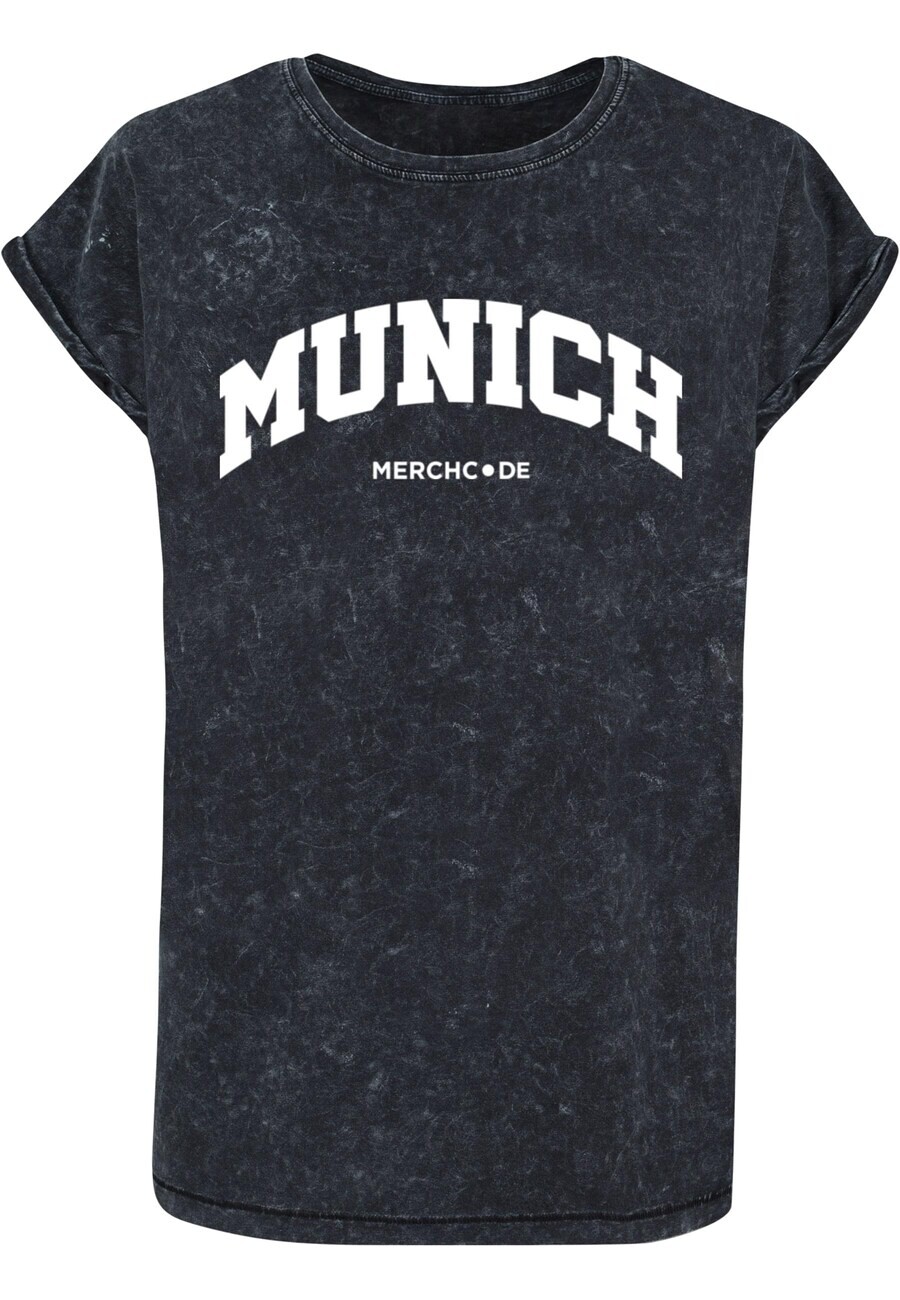 

Футболка Merchcode LADIES MUNICH WORDING, черный