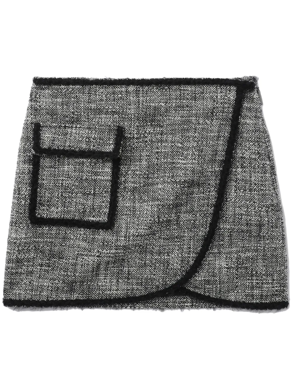 

Твидовая юбка мини MSGM, черный