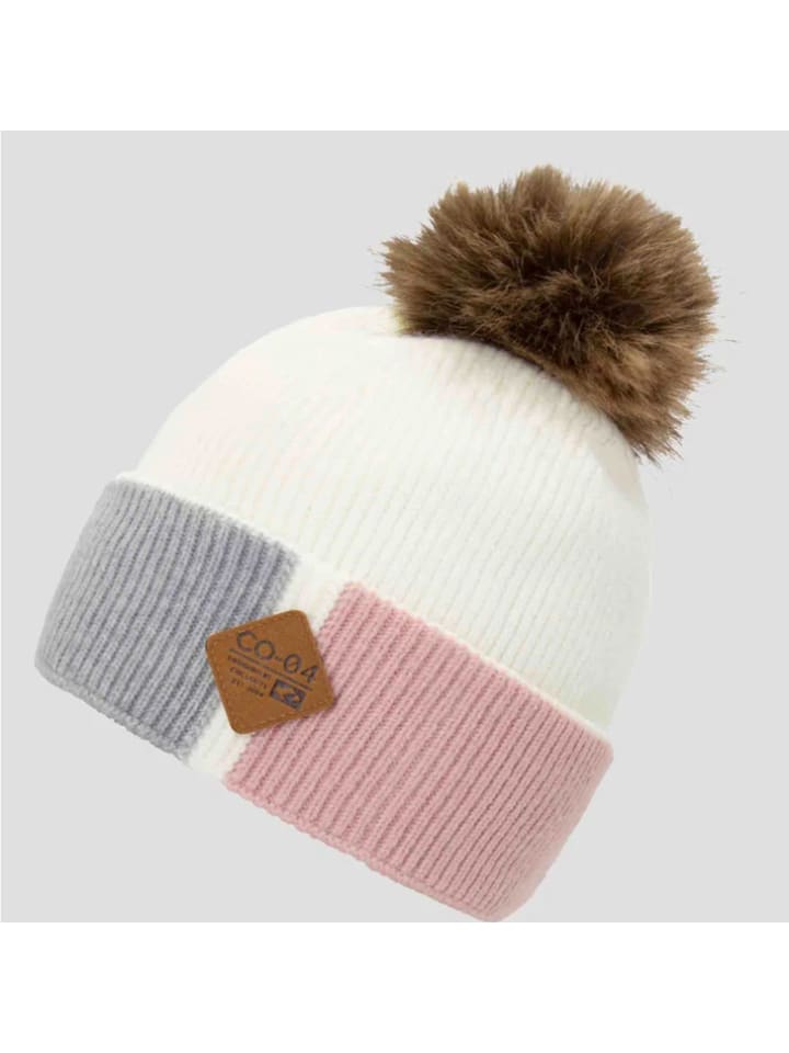 

Шапка с помпоном Винни белого цвета Chillouts Headwear