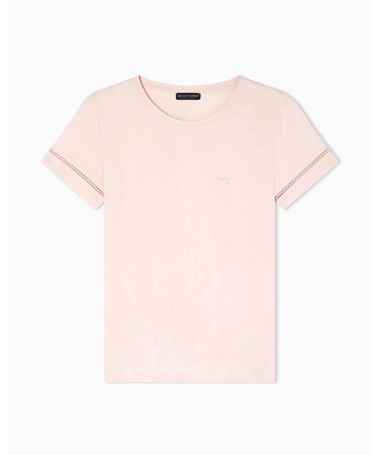 Женская футболка Emporio Armani из хлопка с коротким рукавом