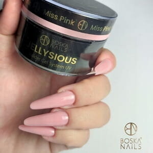 Boska Nails, Jellysious Miss Pink, наращивающий УФ-гель для ногтей, 15 мл — фото 2