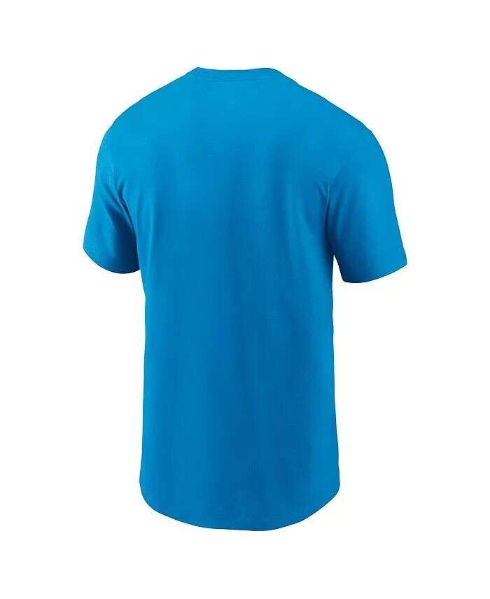 Мужская синяя футболка Carolina Panthers Primetime Wordmark Essential Nike, синий — фото 2