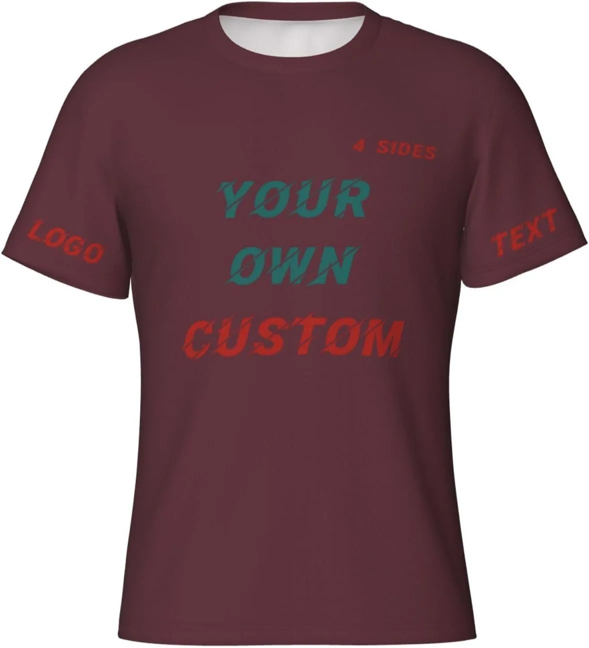 

Футболка Custom с принтом на 4 сторонах