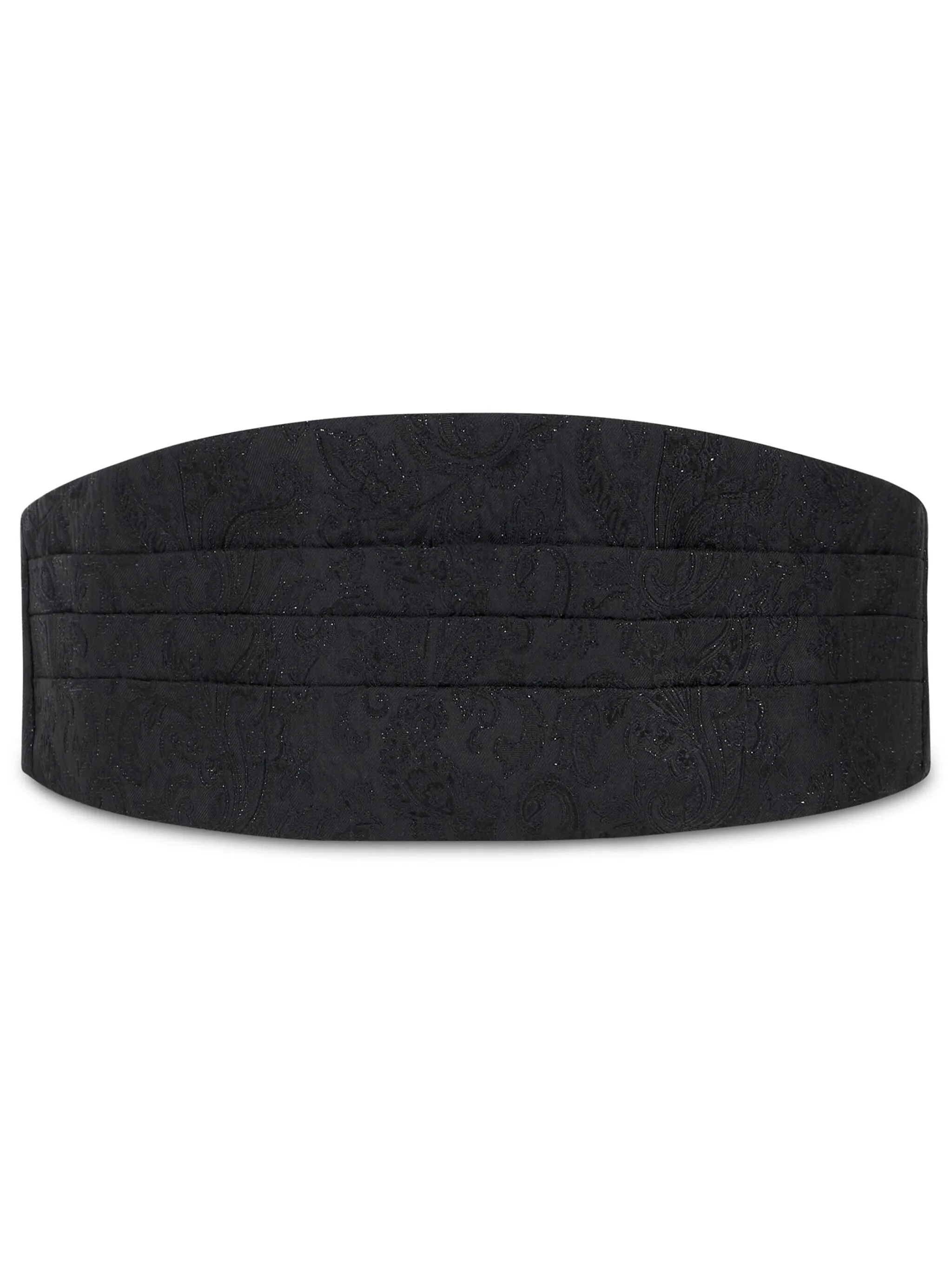 

Жаккардовый камербанд с узором пейсли Etro, черный