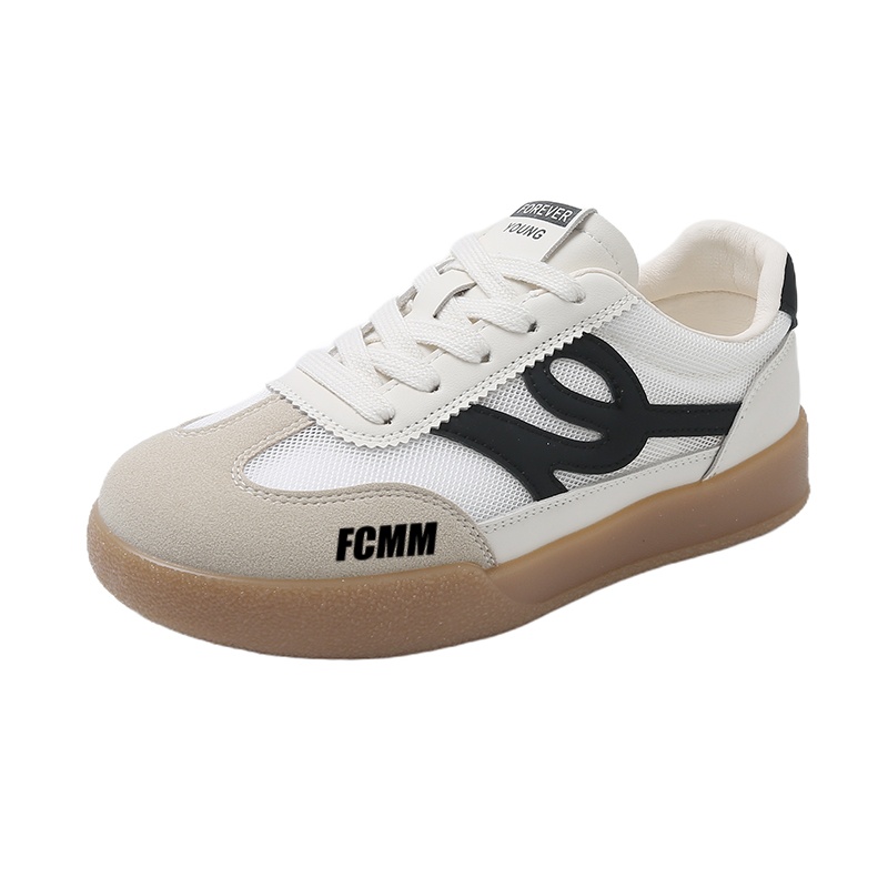 

Износостойкие, легкие, амортизирующие детские, подростковые кроссовки для скейтбординга FCMM, бежевый/черный