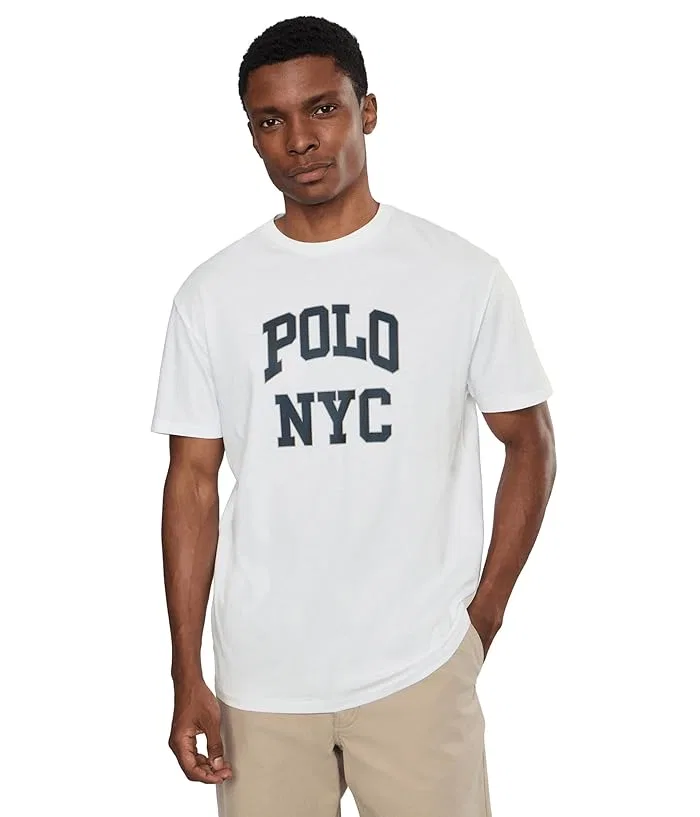 Футболка с графическим принтом Classic Fit Polo Ralph Lauren, White