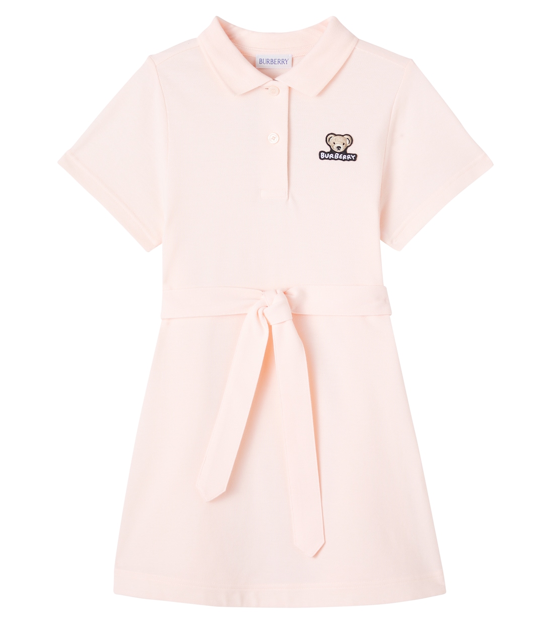 

Поло-платье из хлопкового пике Thomas Bear Burberry Kids, Shell