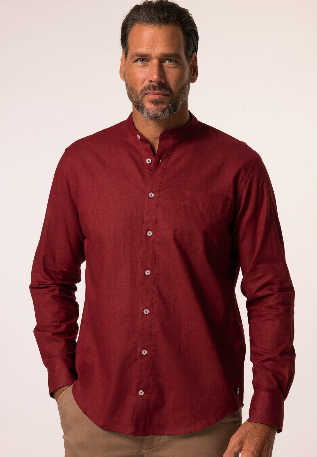 

Рубашка STAND-UP COLLAR LONG-SLEEVE JP1880, красный