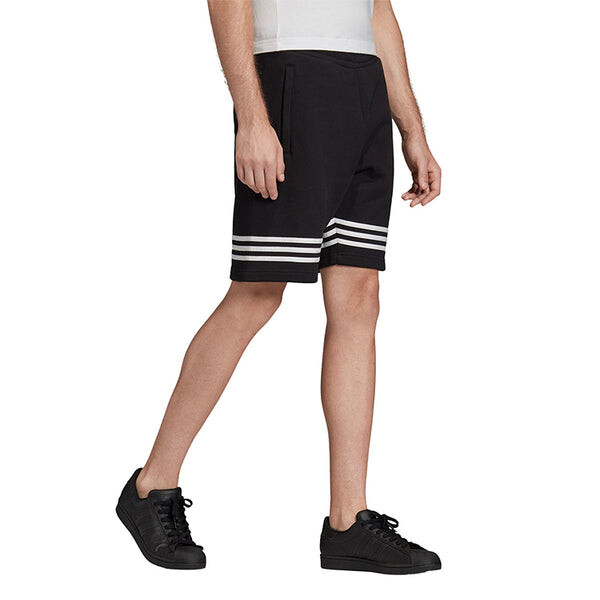 Шорты originals outline short hollow out logo sports shorts black Adidas, черный — фото 3