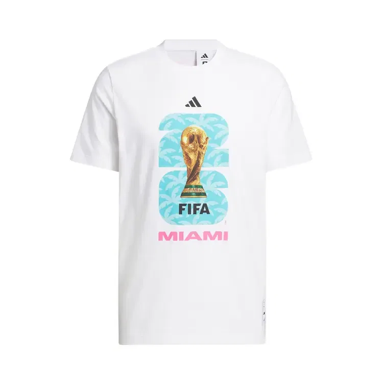Футболка Adidas FIFA World Cup 26 Host City Miami Graphic, белый