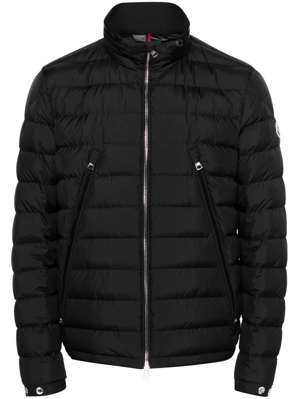 

Пуховик Alfit с капюшоном MONCLER, черный