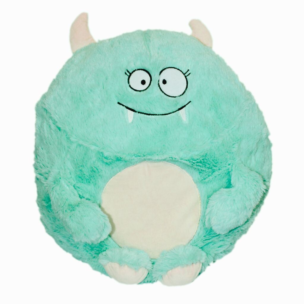 

Мягкая подушка Monster, плюшевая детская подушка мятного цвета, декоративная подушка с наполнителем, автомобильная подушка длиной около 45 см Haus und Deko