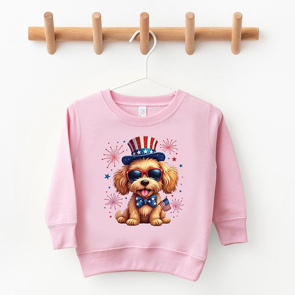 

Патриотический флисовый свитер для щенка The Juniper Shop, Pink