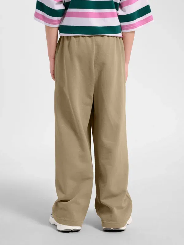 Толстовка спортивная Hummel Hmljr jump boxy tracksuit bottoms, серебристая норка — фото 3