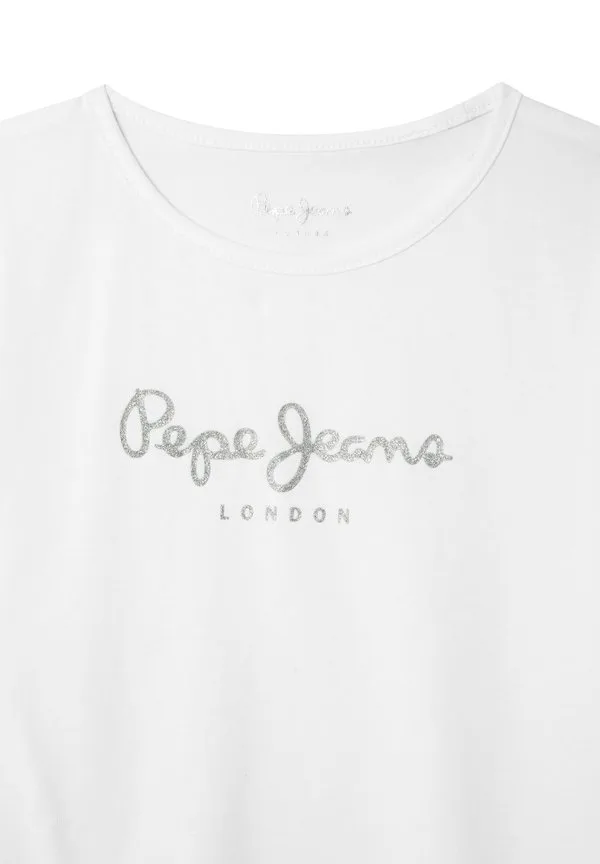 Футболка hana с блестящим принтом Pepe Jeans, White — фото 3