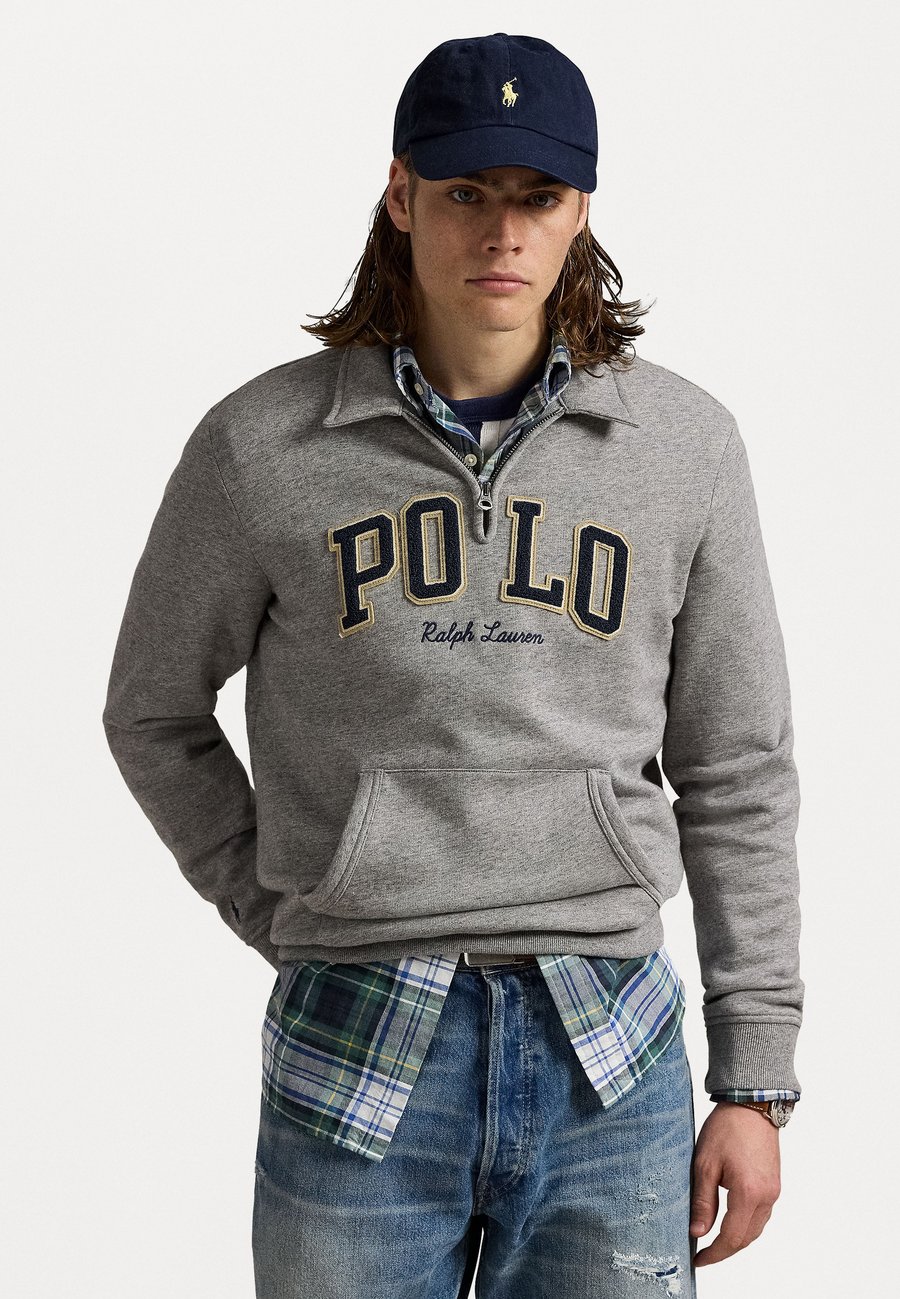 

Толстовка Polo Ralph Lauren LOGO FLEECE COLLARED SWEATSHIRT, Dark Vintage Heather/Black