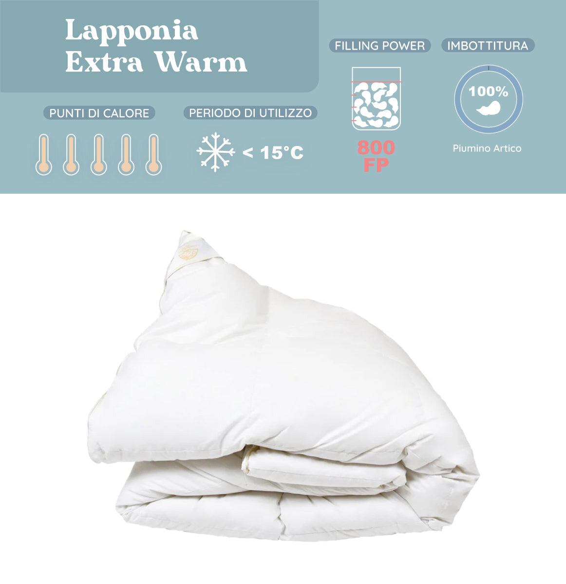 

Одеяло Daunex Lapland 100% Арктический пух Daunex, extra warm