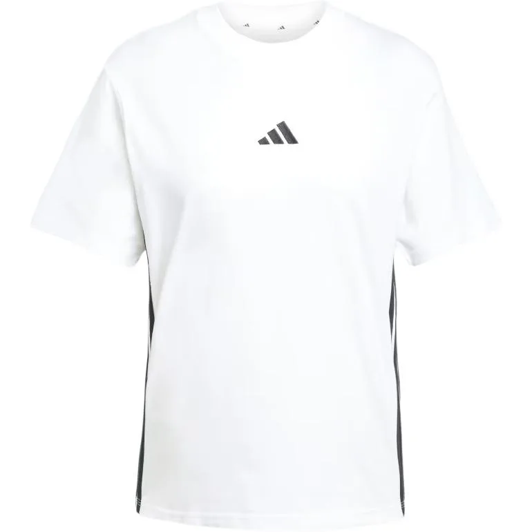 Adidas Женская футболка Essentials 3 Stripes Cotton White/Black