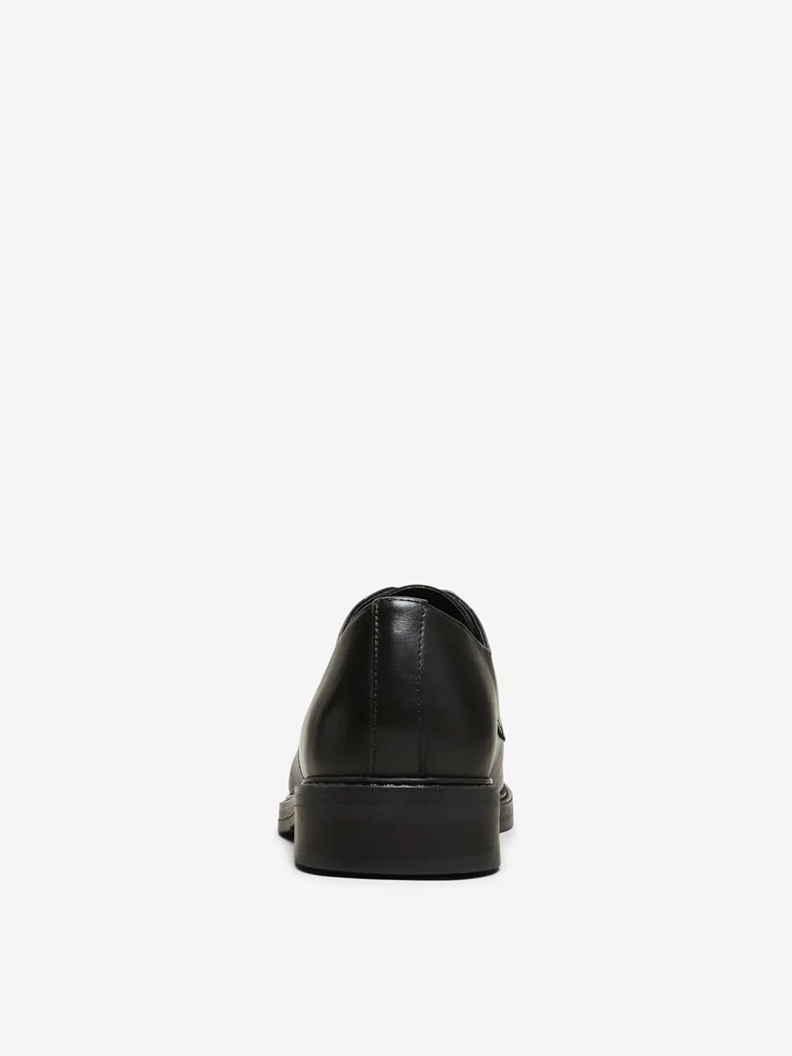 Выбранные мужские кожаные туфли-дерби HOMME SELECTED HOMME, Black — фото 3